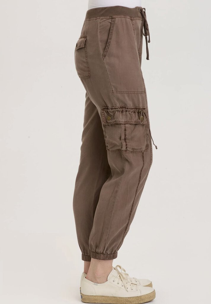 XCVI Mocha Banded Cargo Pocket Pant