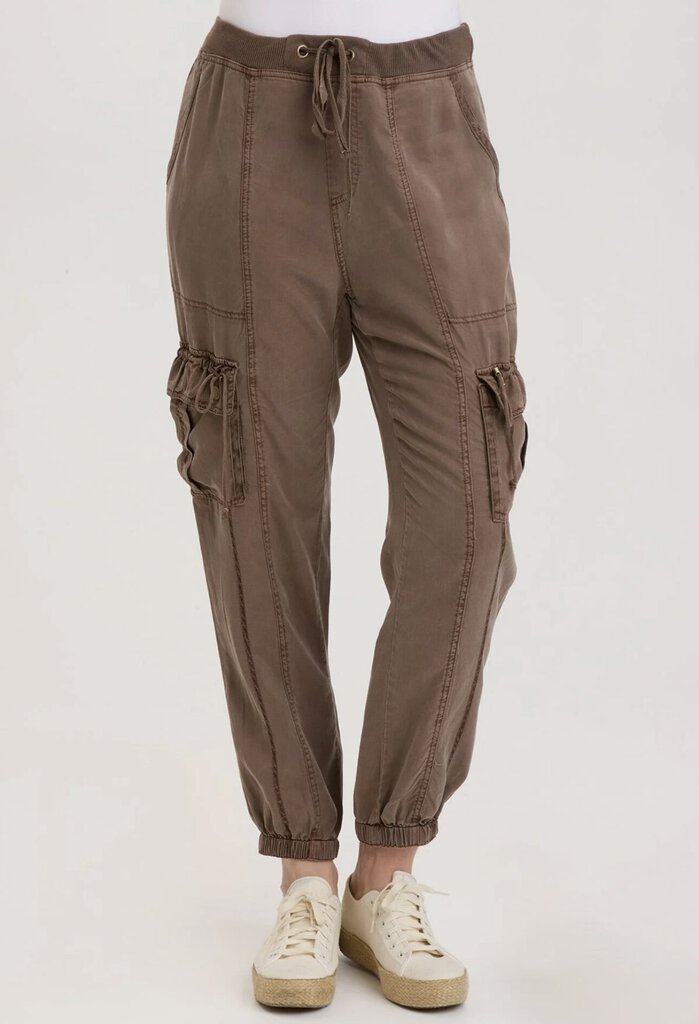 XCVI Mocha Banded Cargo Pocket Pant