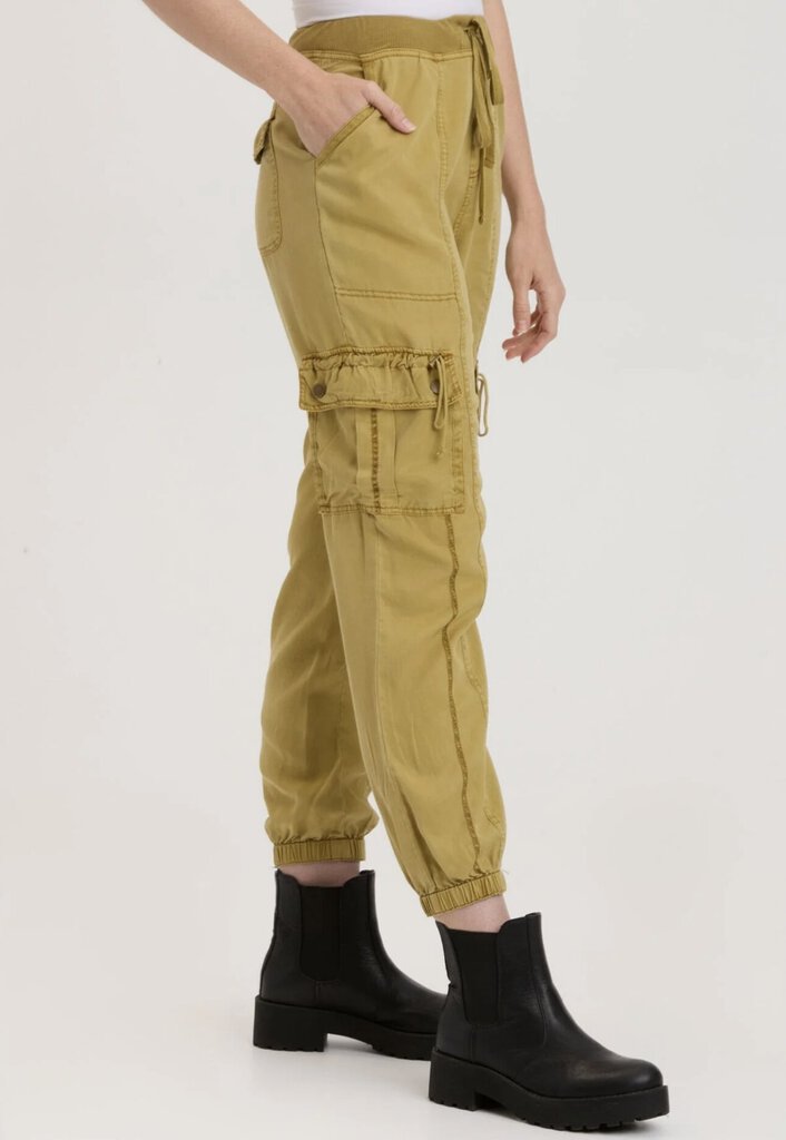 XCVI Faded Lime Green Banded Cargo Pant