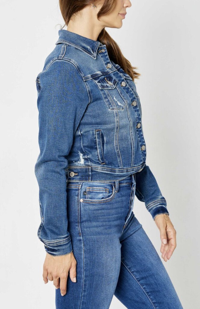 JUDY BLUE DenimClassic Long Sleeve Jacket