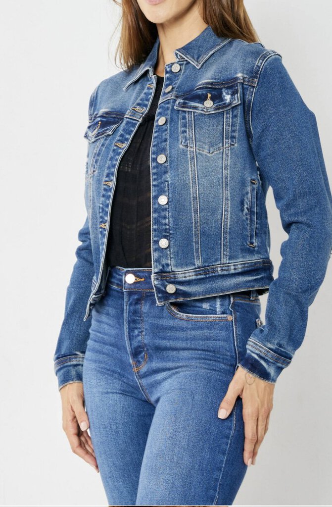 JUDY BLUE DenimClassic Long Sleeve Jacket