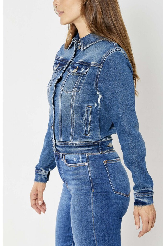 JUDY BLUE DenimClassic Long Sleeve Jacket