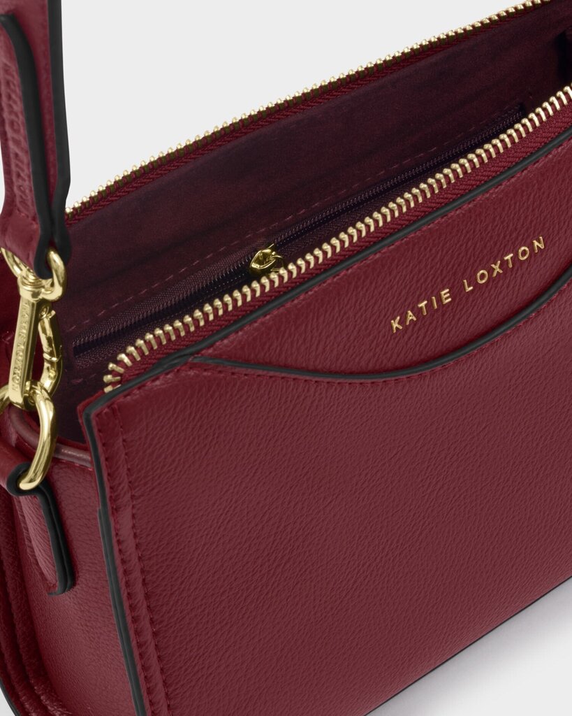 KATIE LOXTON Burgundy Crossbody Bag