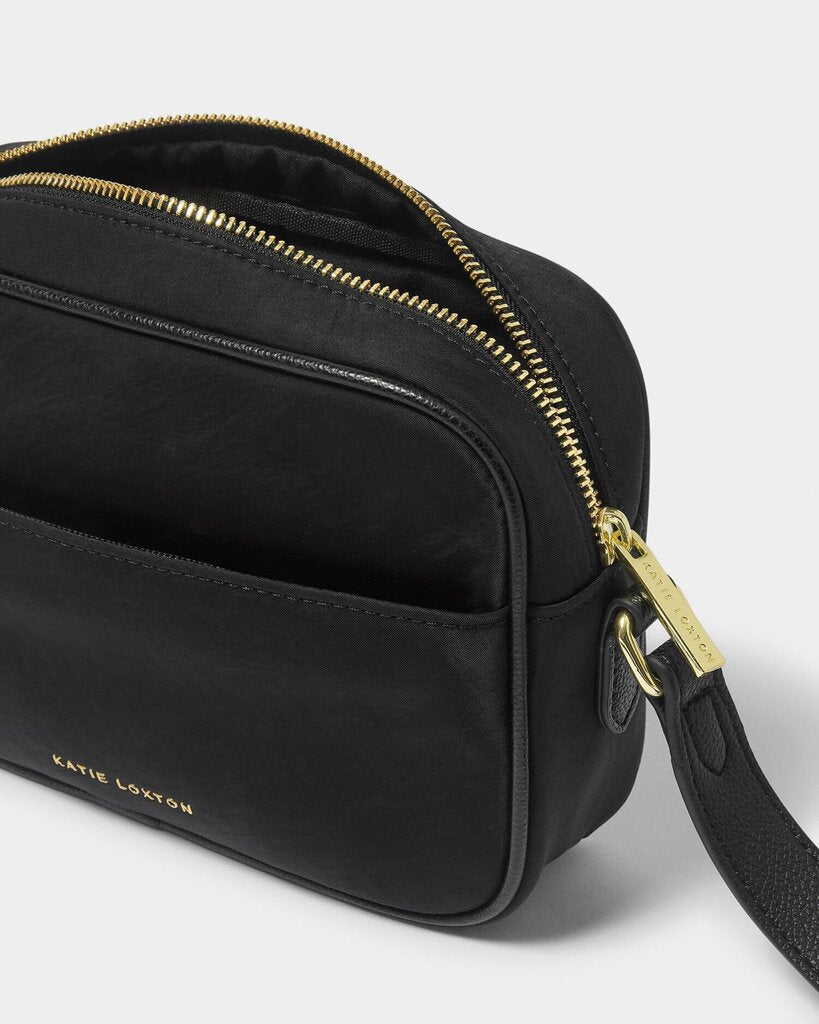KATIE LOXTON Black Nylon Lux Crossbody Bag