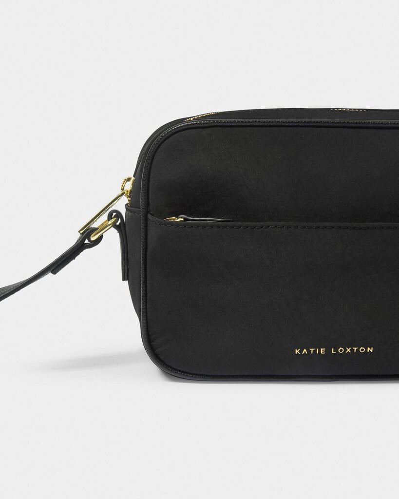 KATIE LOXTON Black Nylon Lux Crossbody Bag