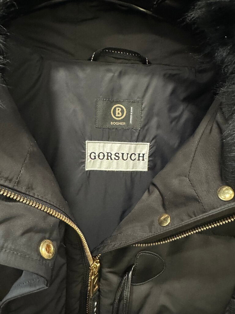 Gorsuch for Bogner Black Goose Down Coat Size Large NEW