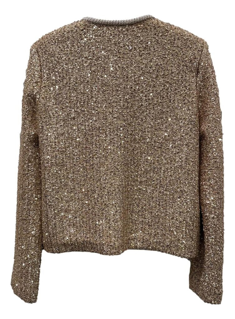 ST. JOHN Sequin Metallic Knit Jacket NWT L
