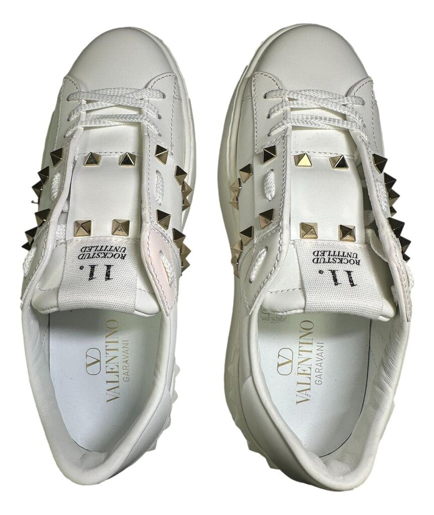VALENTINO Garavani Rockstud Untitled Platform Sneakers NEW 37.5