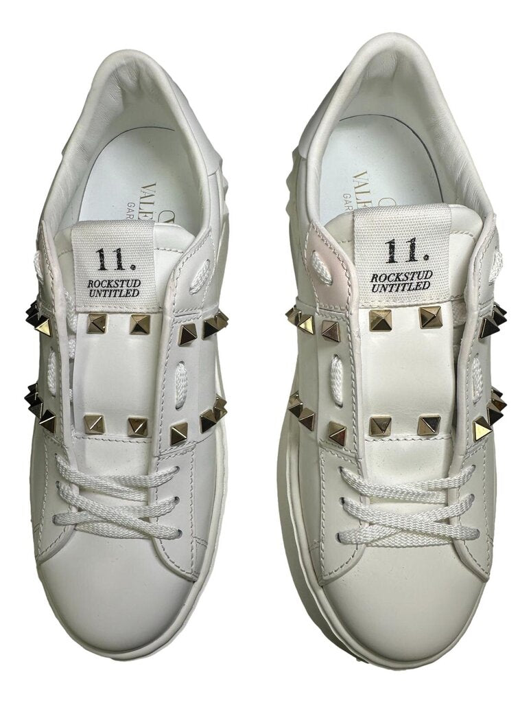 VALENTINO Garavani Rockstud Untitled Platform Sneakers NEW 37.5