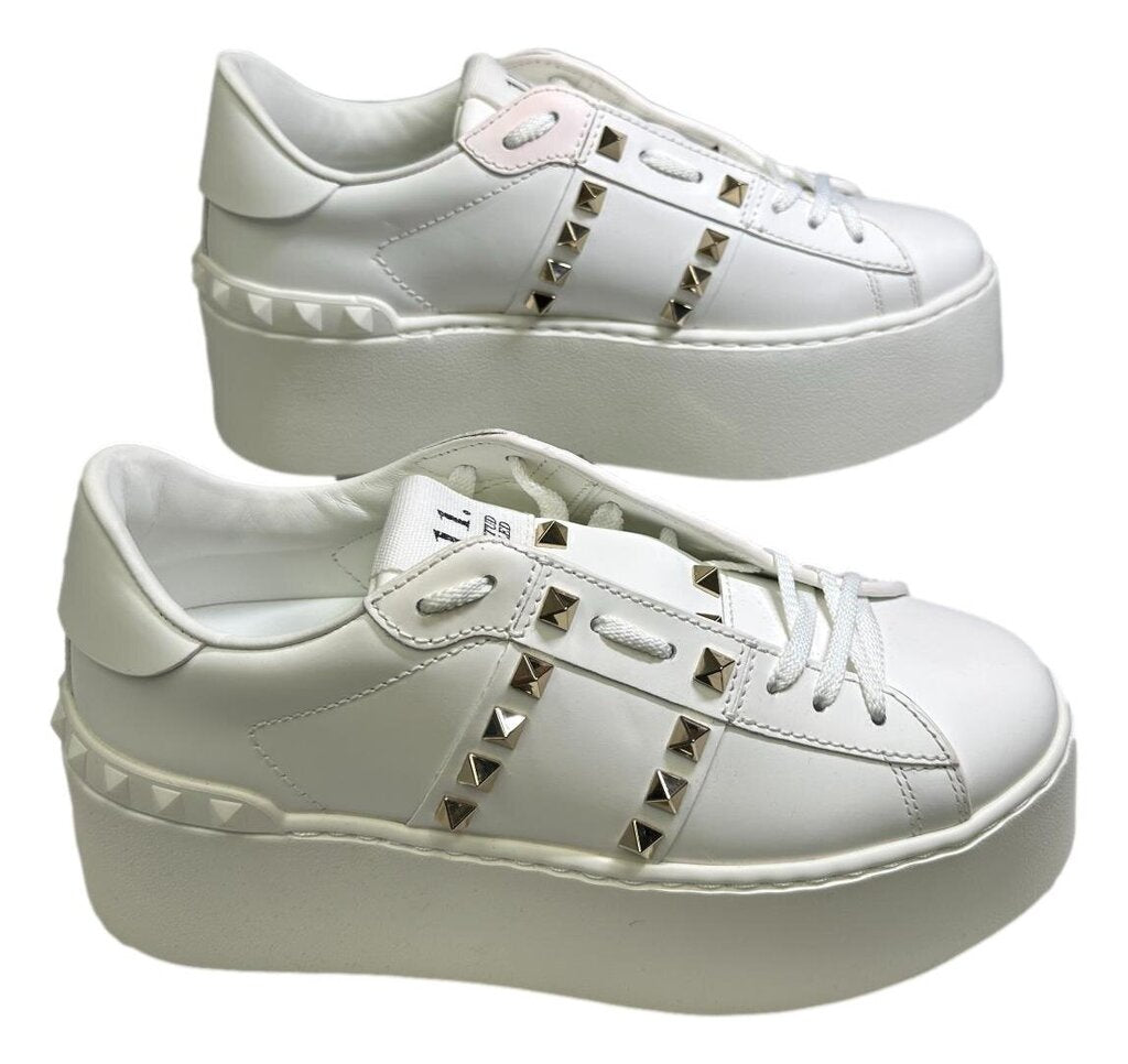 VALENTINO Garavani Rockstud Untitled Platform Sneakers NEW 37.5