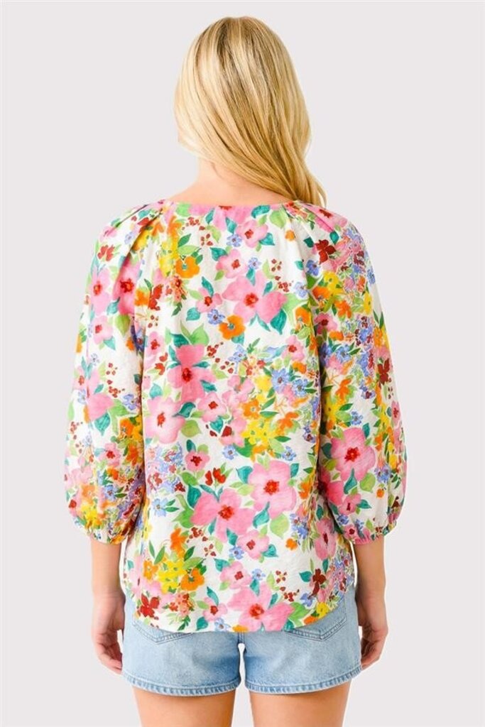 STACCATO Pink and Multi Floral Long Sleeve Top