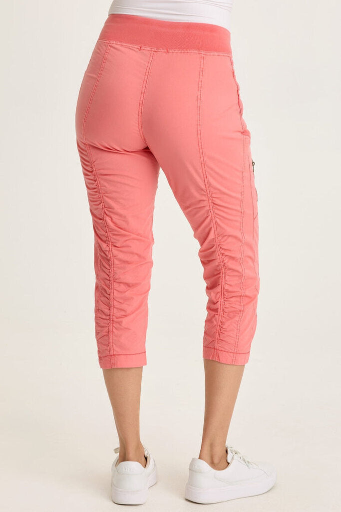 WEARABLES Coral Cotton Stretch Crop Pant