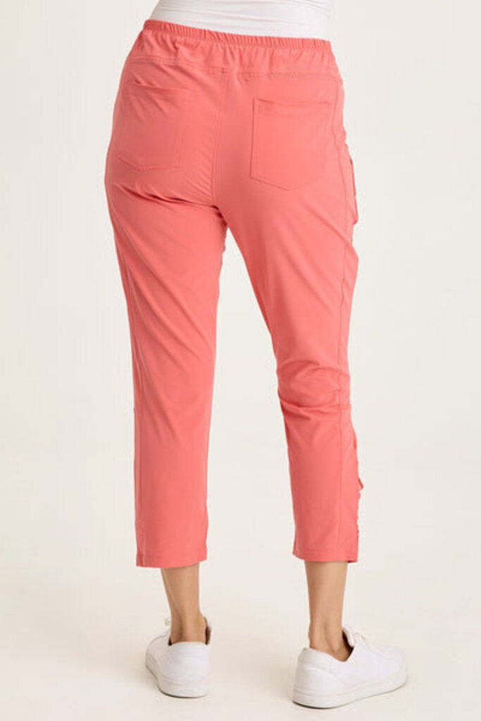 XCVI Coral Stretch Ruched Active Slim Pant