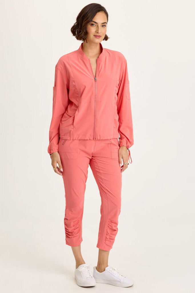 XCVI Coral Stretch Ruched Active Slim Pant
