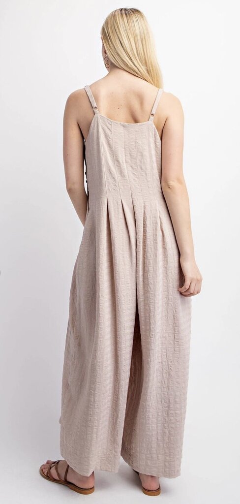 GIGIO Blue Spaghetti Strap Wide Leg Jumper