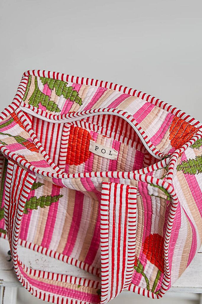 POL Mini Quilted Cotton Tote Bag