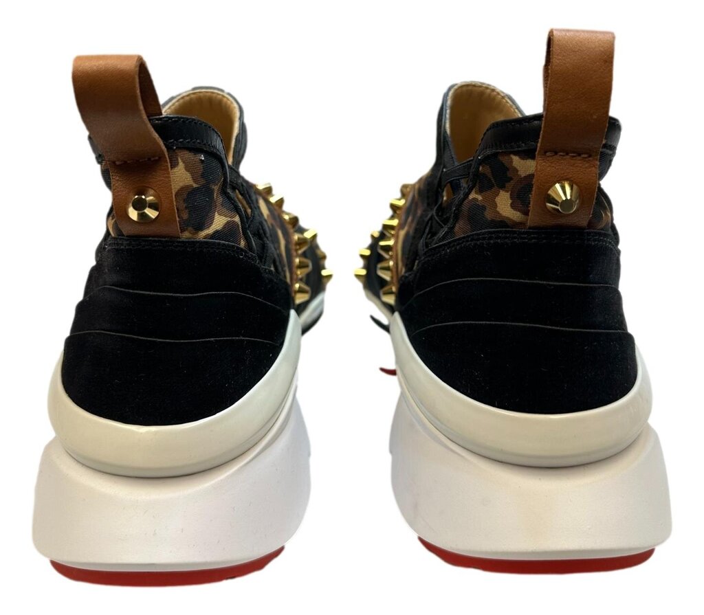 CHRISTIAN LOUBOUTIN Leopard Studded Run Sneaker Shoe