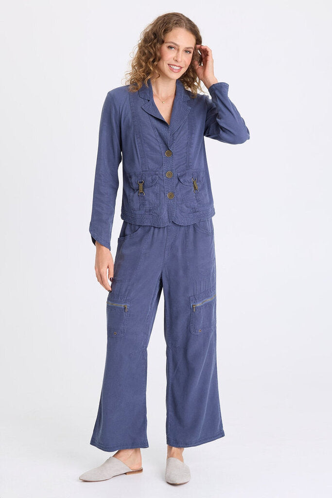 XCVI Eivor Soft Bluestone Twill Jacket