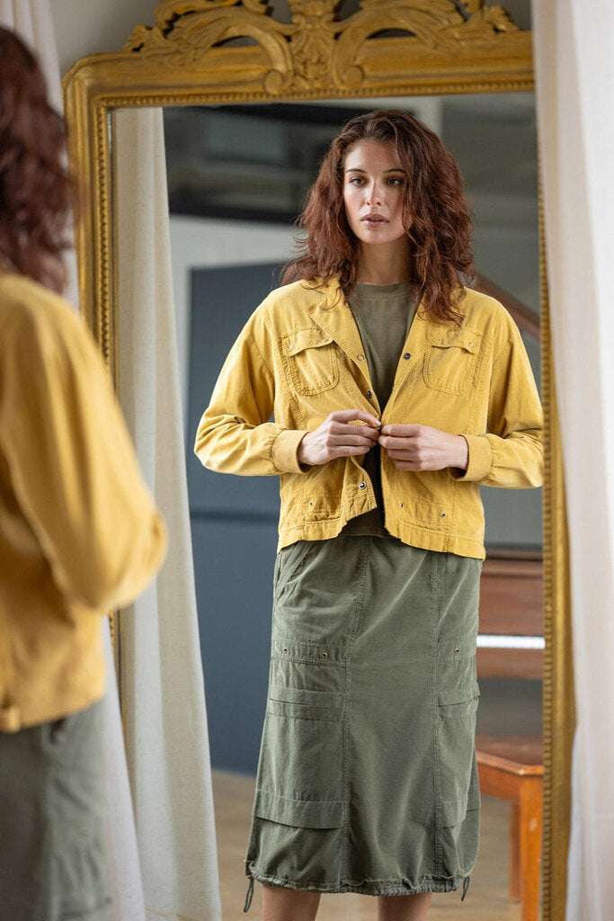 XCVI Radiance Pigment Marcellus Corduroy Trucker Jacket