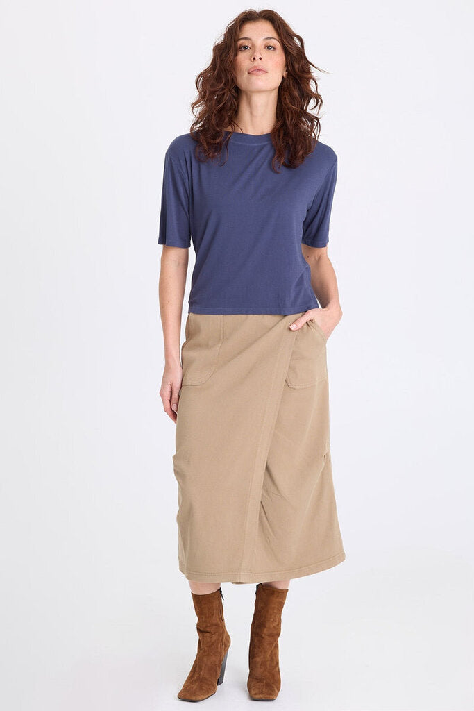 XCVI Bluestone Nonus Jersey Short Sleeve Top