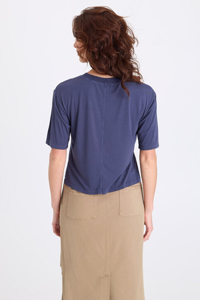 XCVI Bluestone Nonus Jersey Short Sleeve Top
