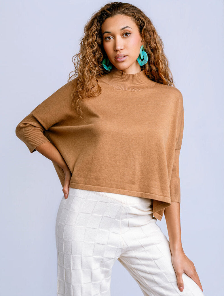 KERISMA Ortho Walnut Mid Sleeve Sweater