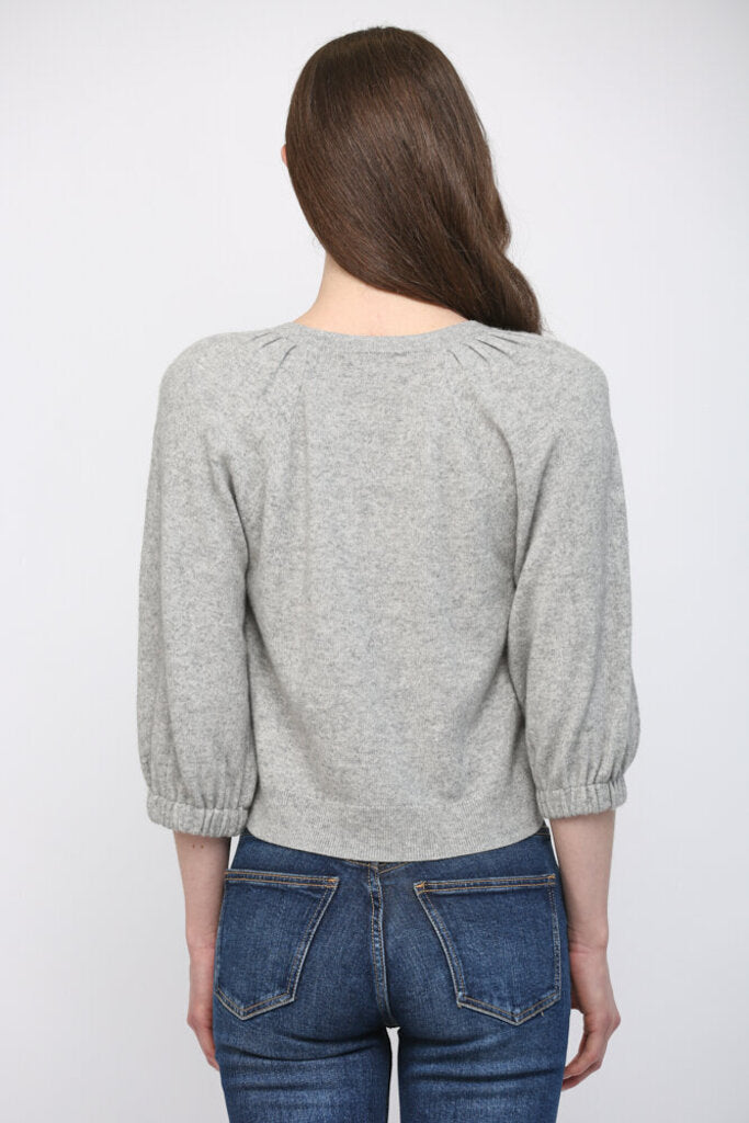 FATE Grey Mid Sleeve Cashmere Blend Mid-Sleeve Sweater