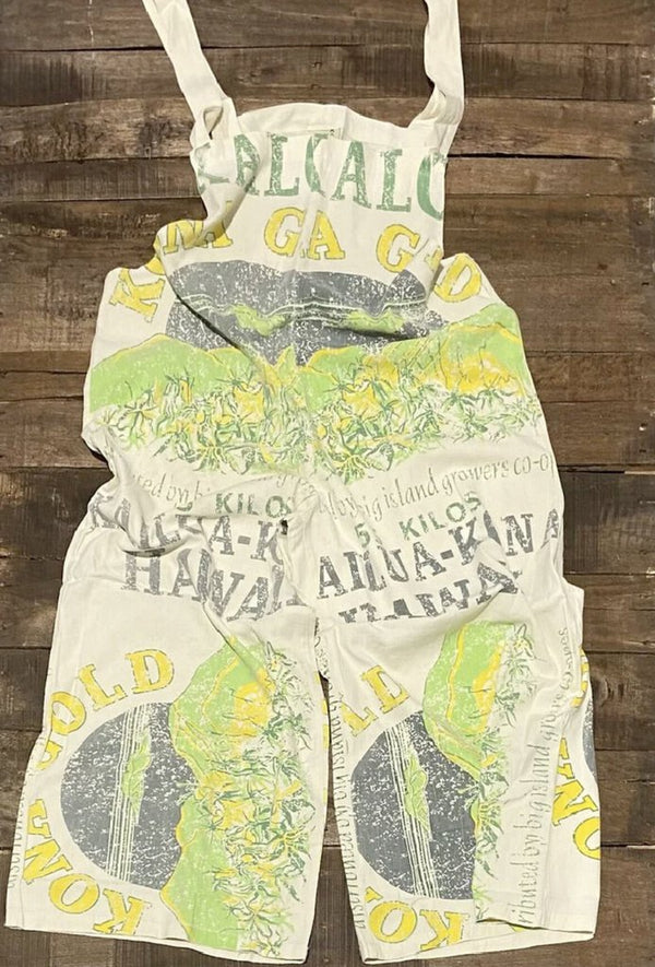 JADED GYPSY Market Fresh Kona Gold Jumper Overalls Made in the USA