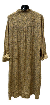 JADED GYPSY Made in the USA Carry Your Love Yellow and Grey Long Sleeve Tunic