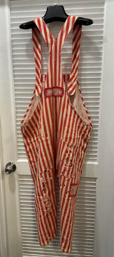 JADED GYPSY Red Striped Endless Travel Overall
